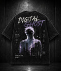 DIGITAL GHOST – Acid Wash Black Tee
