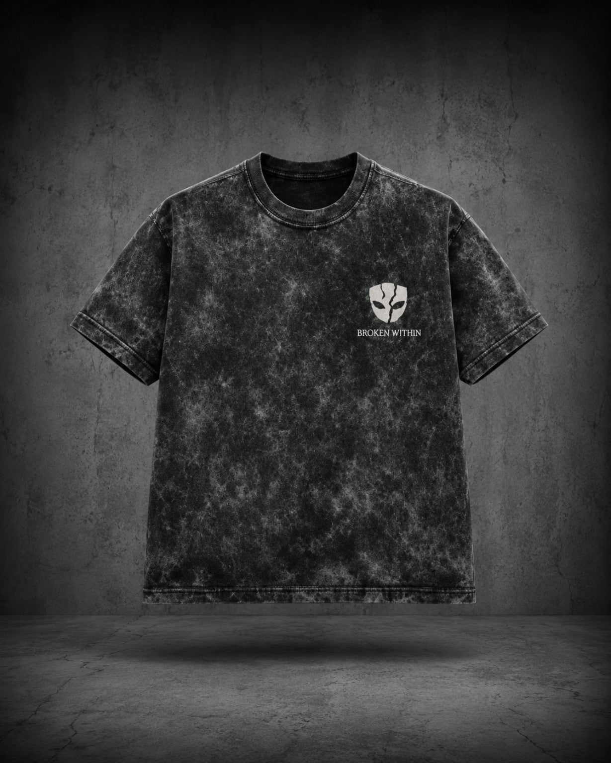 DROWING IN SILENCE – Acid Wash Black Tee