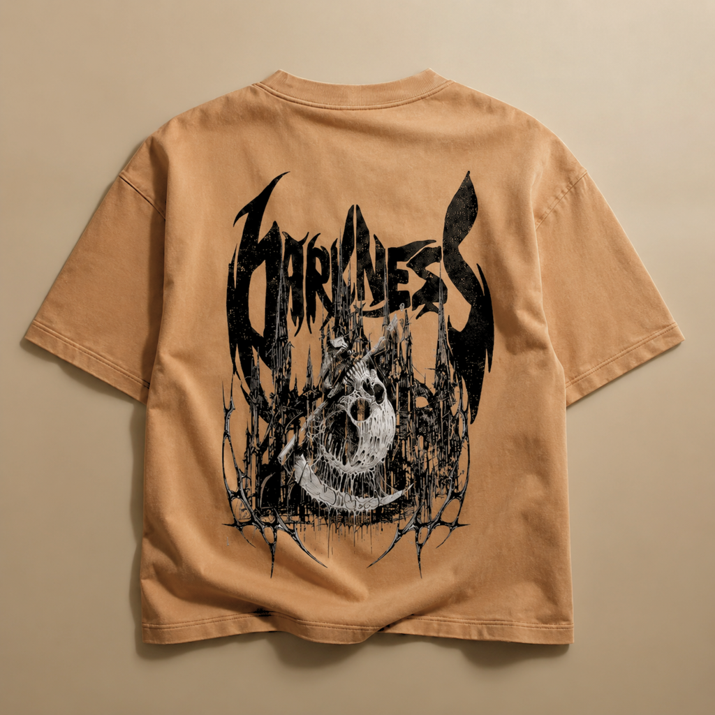 Darkness Reign Oversized Gothic T-Shirt