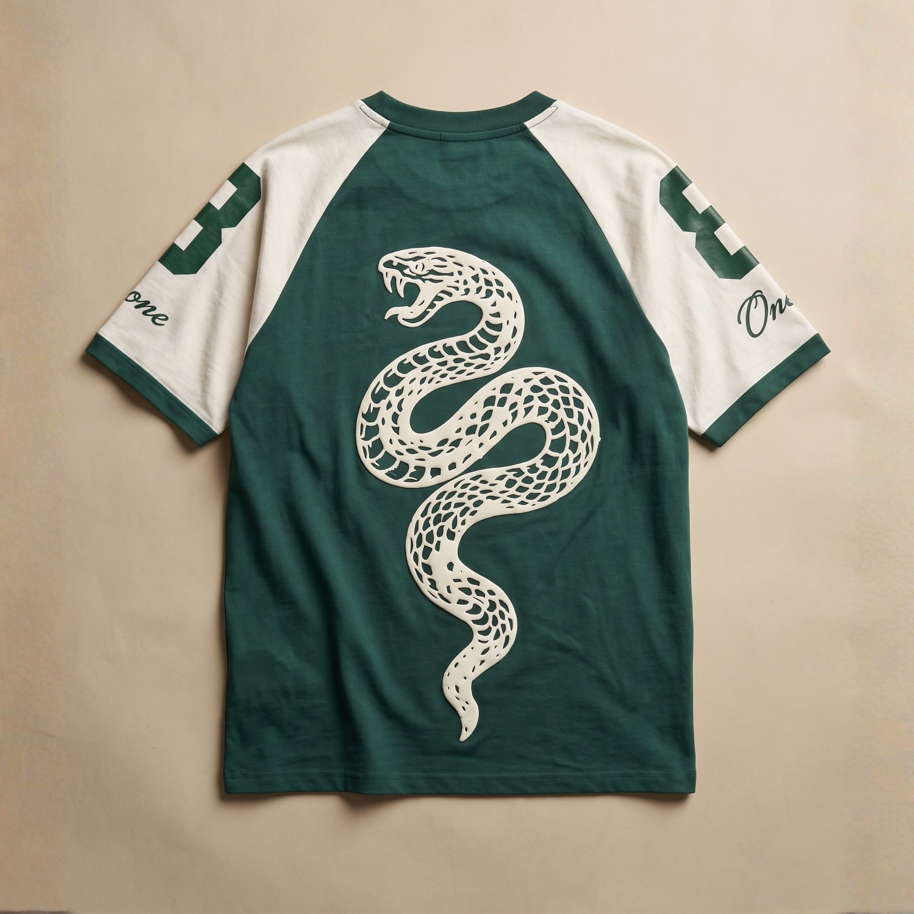 Classic 8 Varsity Jersey Tee – Green & White