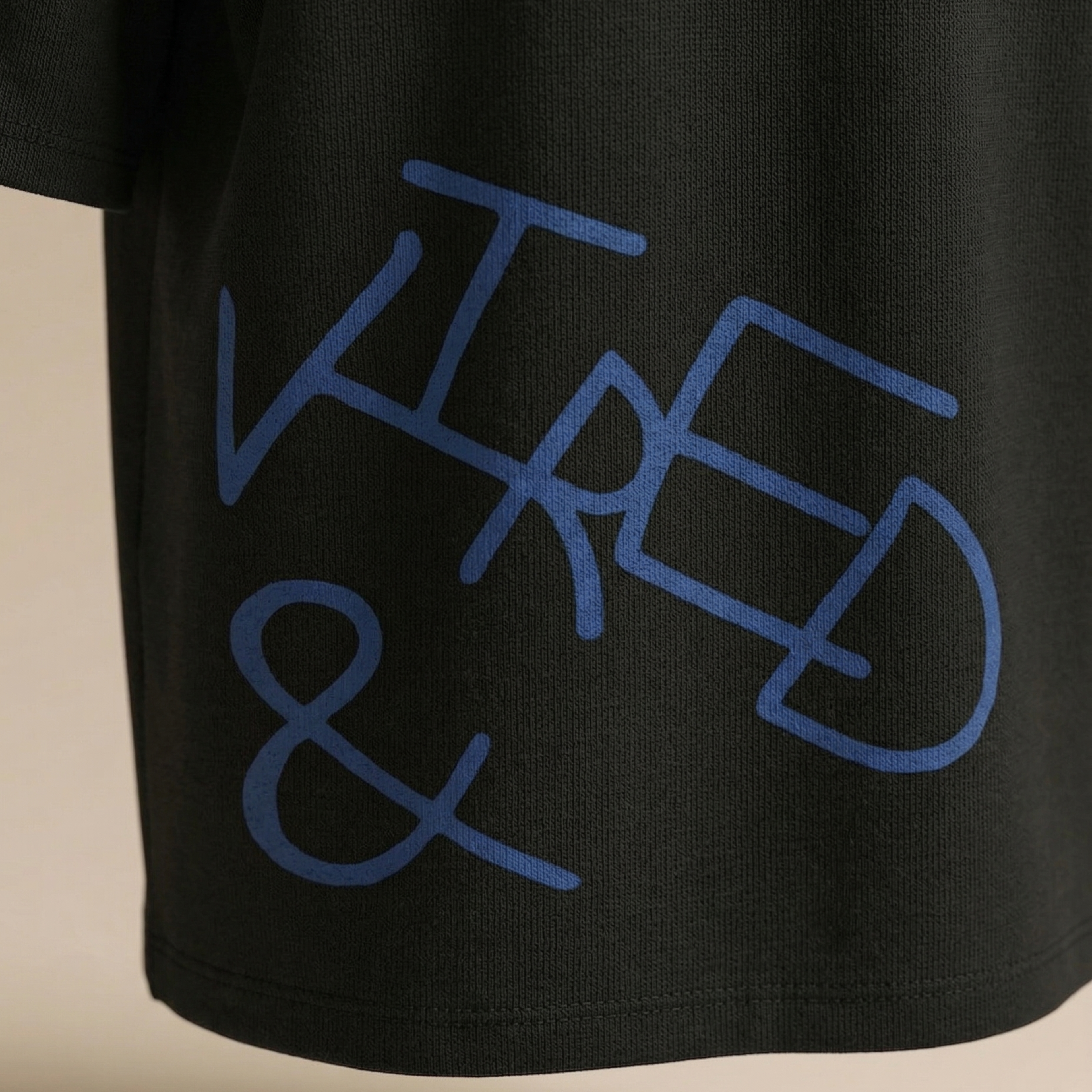 Wired & Weird Tee – 240 GSM 100% Cotton French Terry, Double Bio-Washed with Silicon Wash, Oversized Fit