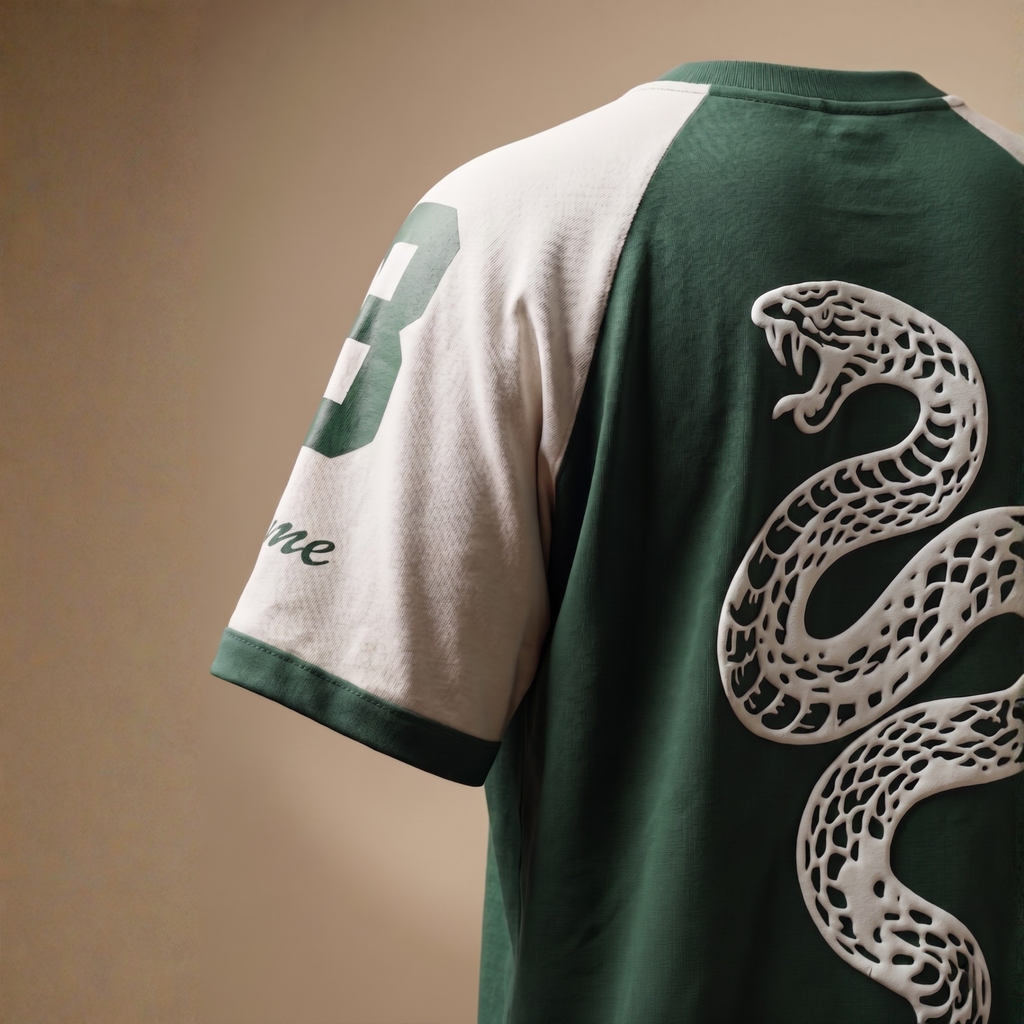 Classic 8 Varsity Jersey Tee – Green & White
