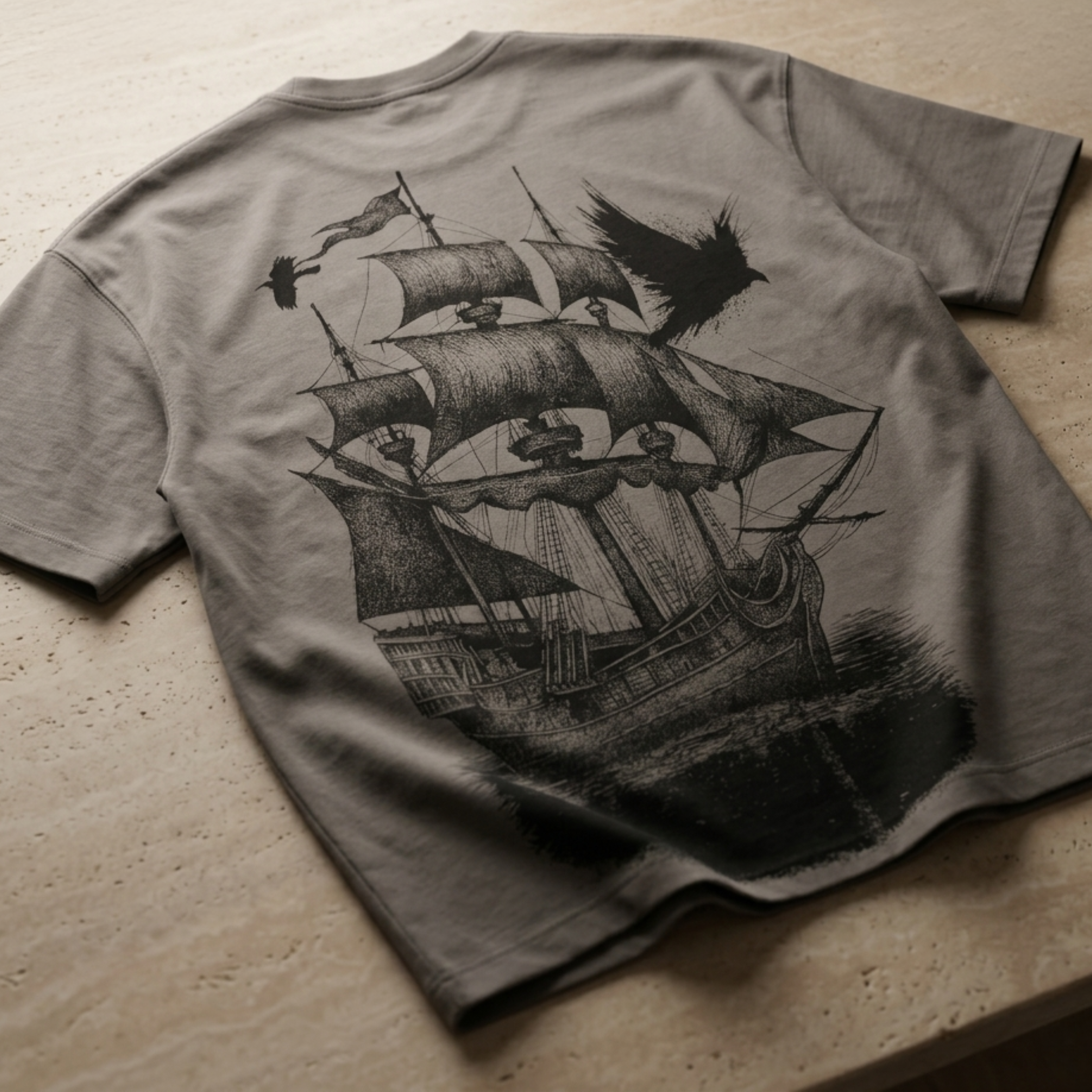 Captain’s Legacy Oversized Graphic T-Shirt