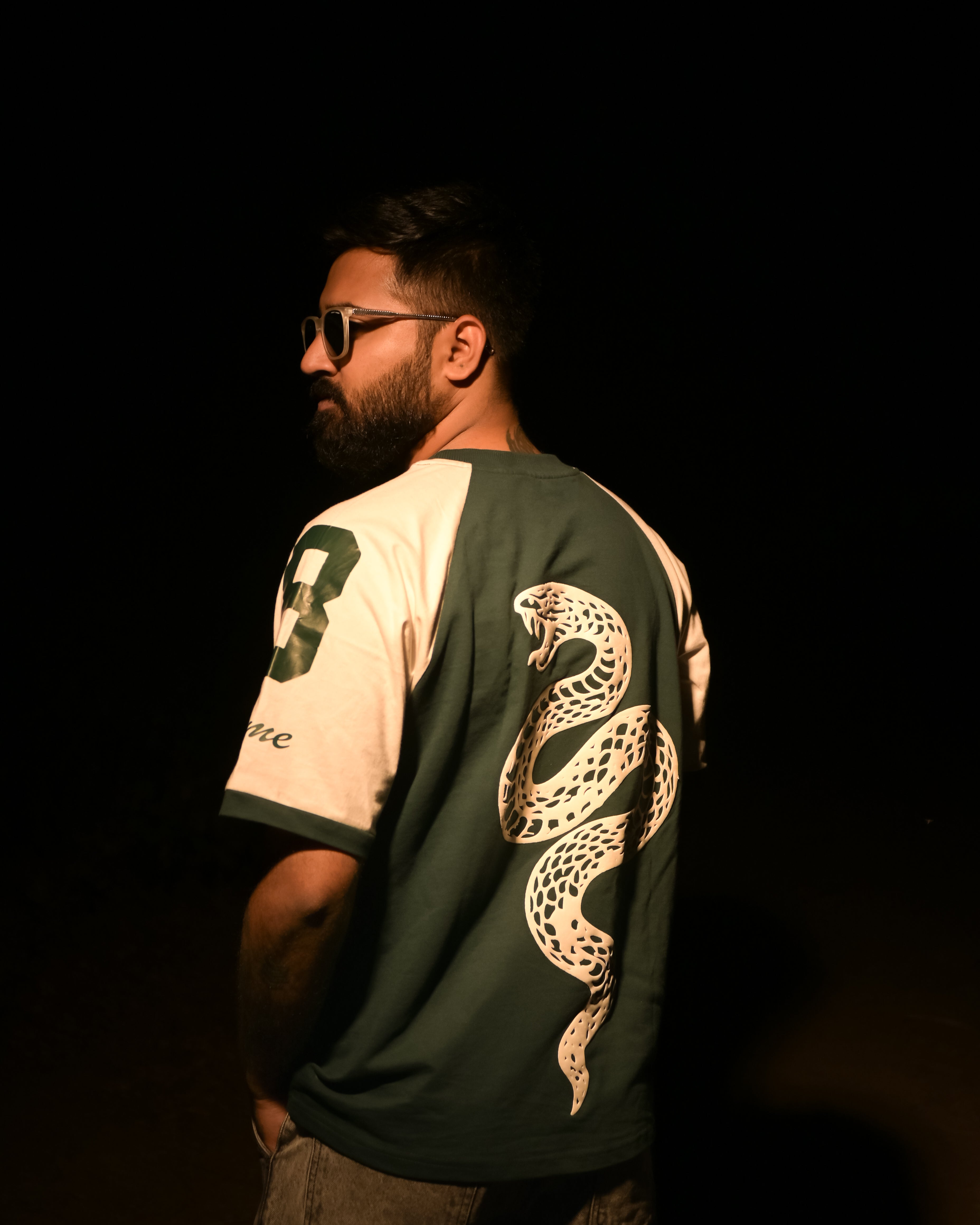 Classic 8 Varsity Jersey Tee – Green & White