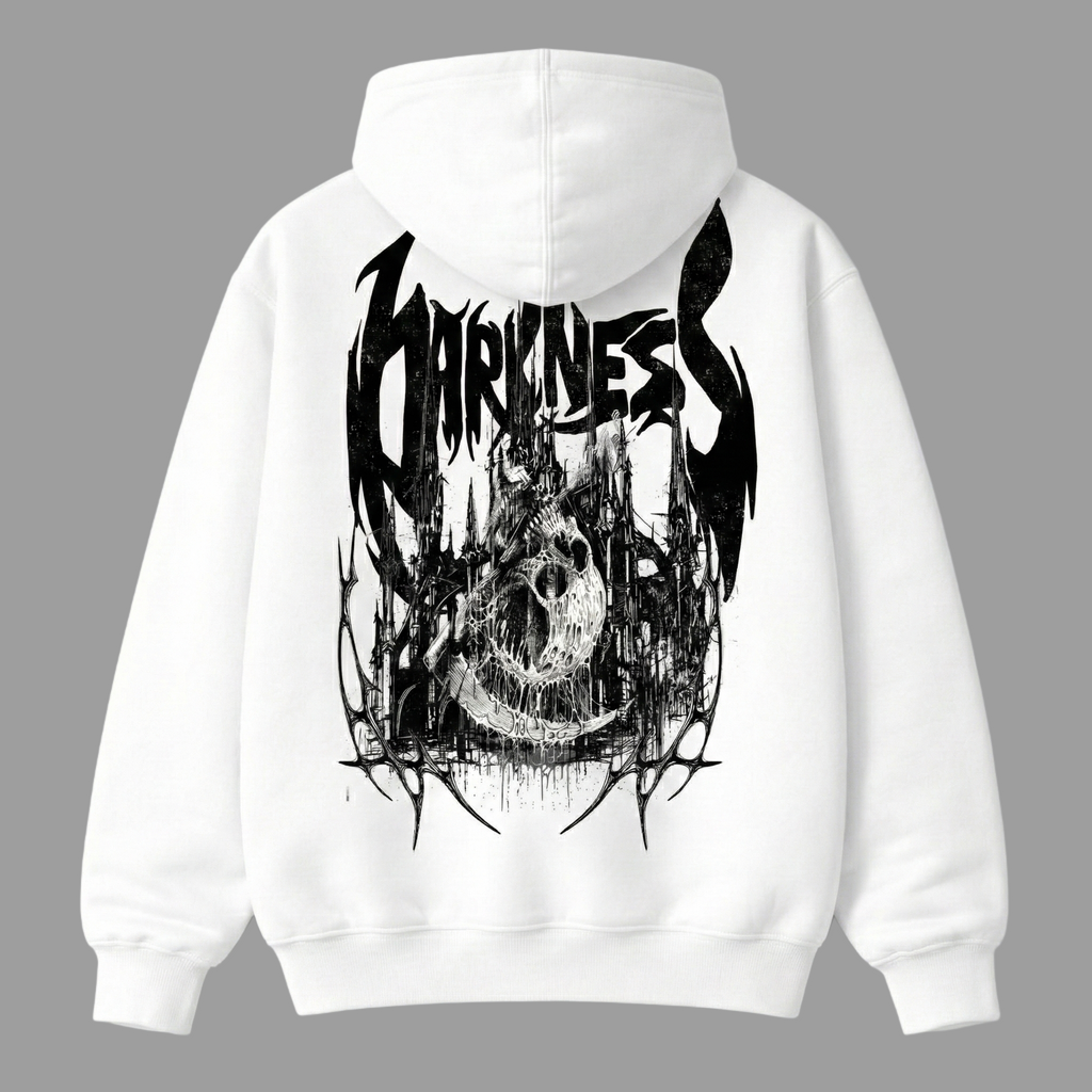 Darkness Reign Oversized Gothic Hoodie