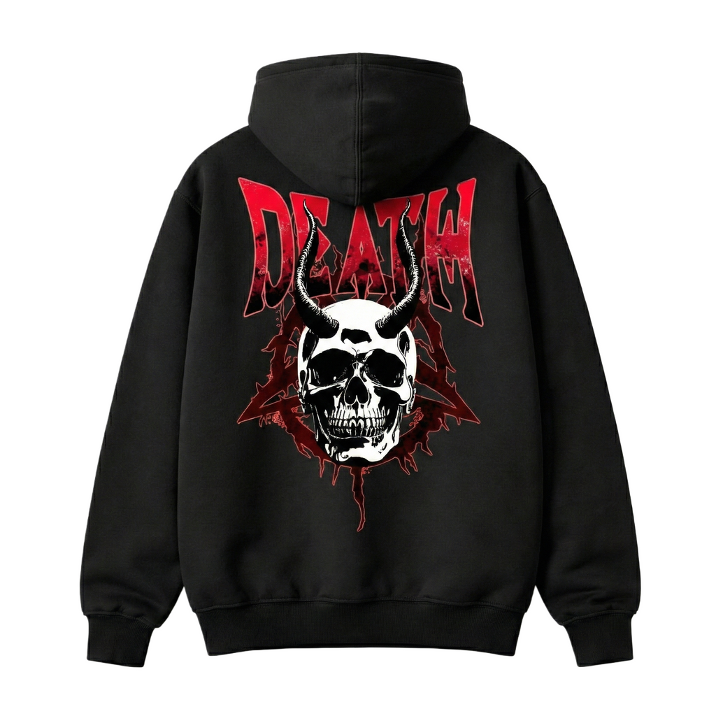 Black Rebellion 🖤- oversized Gothic Streetwear Hoodie