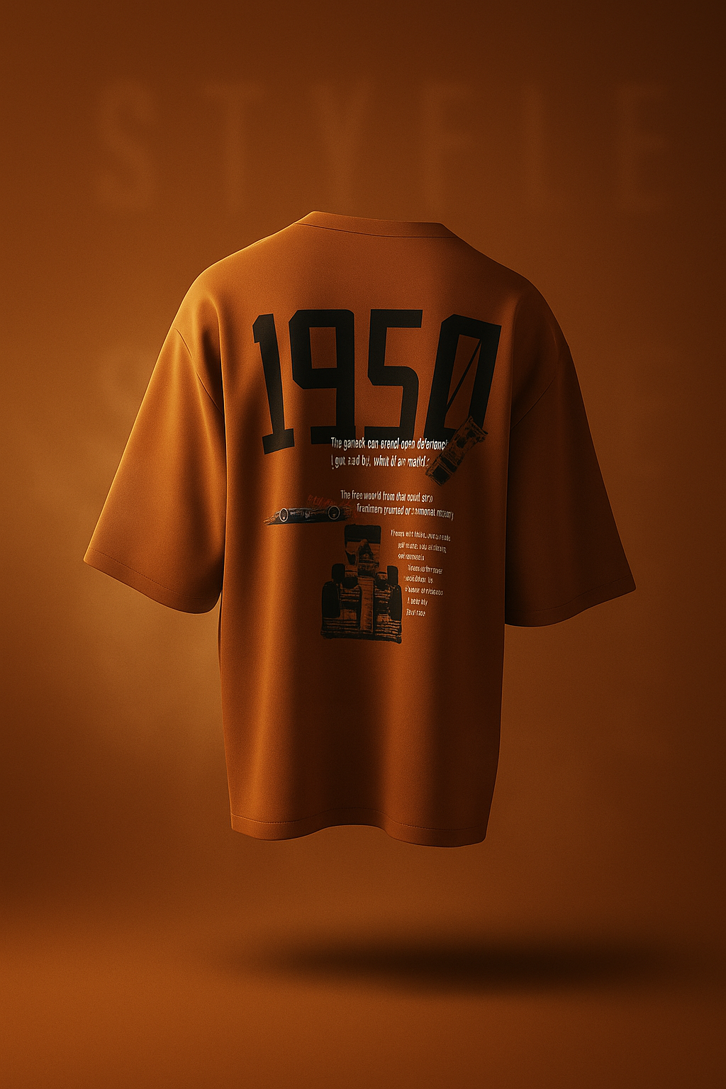 SPEED Graphic Racing Tee – Rust Brown