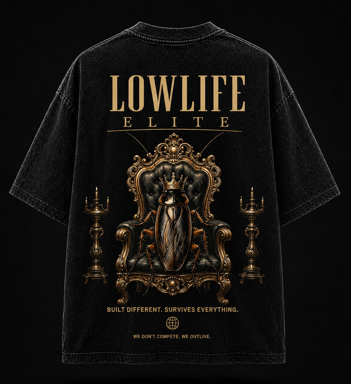 LOWLIFE ELITE Graphic T-Shirt – Royal Roach Edition